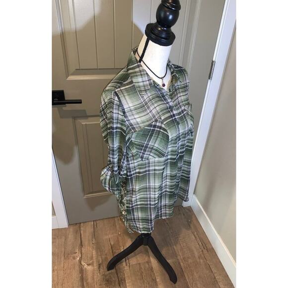 Band of Gypsies mixed print top - Picture 2 of 7